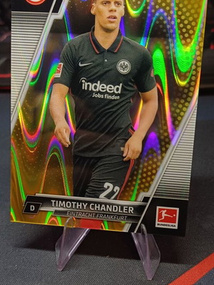 Topps Chrome Bundesliga 2021/22 Timothy Chandler Gold Ray Wave Refractor card like new