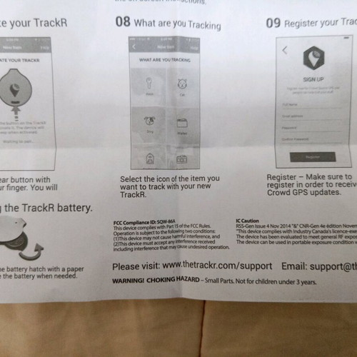 TrackR bravo Bluetooth tracker like new, 2 pieces available