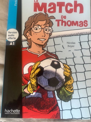 Le Match de Thomas του Nicolas Boyer, γαλλικό βιβλίο ανάγνωσης επιπέδου A1