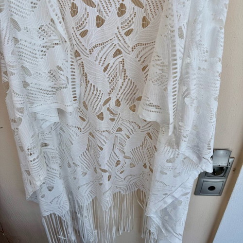 White lace beach kaftan Pink Woman like new, size M