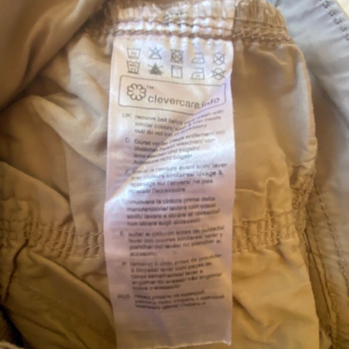 Esprit Beige Utility Cotton Cargo Shorts Size M Like New