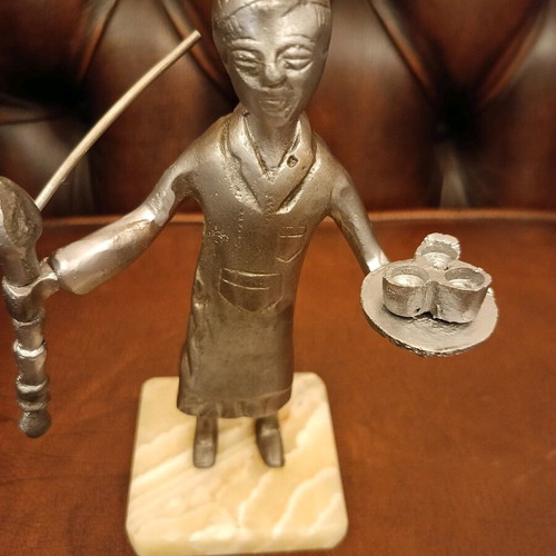 Metal sculpture from the Middle East like new, 19th century antique