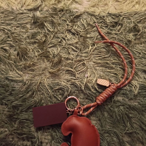 Croissant coffee chocolate keychain like new