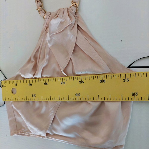 H&M Halterneck Cropped Top beige, size XS, like new