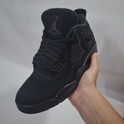 Jordan 4 Black Cat boots, size 43