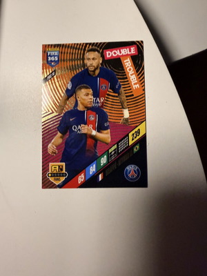 FIFA 365 2024 Double Trouble Mbappe Neymar Jr card like new