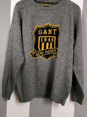 Gant sweater XL gray like new 100% lambswool