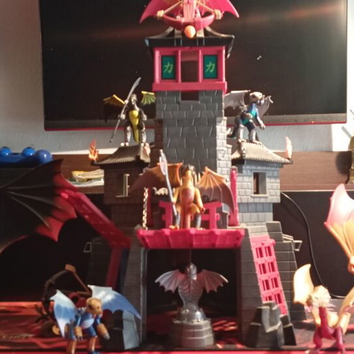 Playmobil Dragon Castle like new, ready assembled