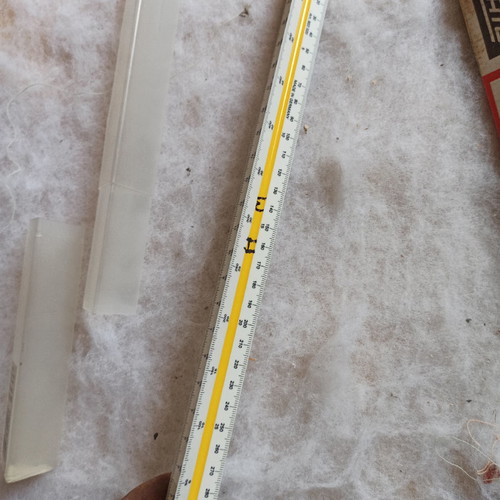 Architectural ruler with 6 scales and 3 sides new