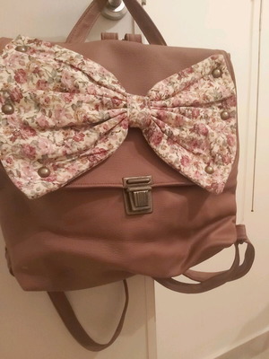 Elissavet Maurogenni Bow Bag brown backpack like new, large size