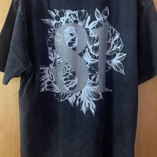 Guess plus size t-shirt new, dark gray, 100% cotton, size L