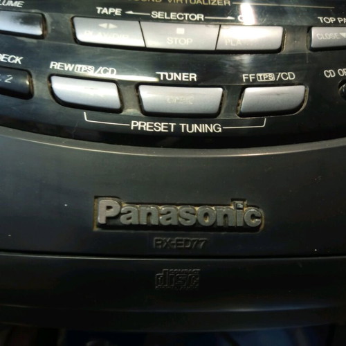 Panasonic portable radio cassette player with CD used