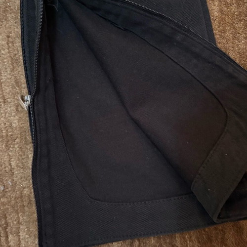 Miss Sixty black capri elastic jeans with zipper like new