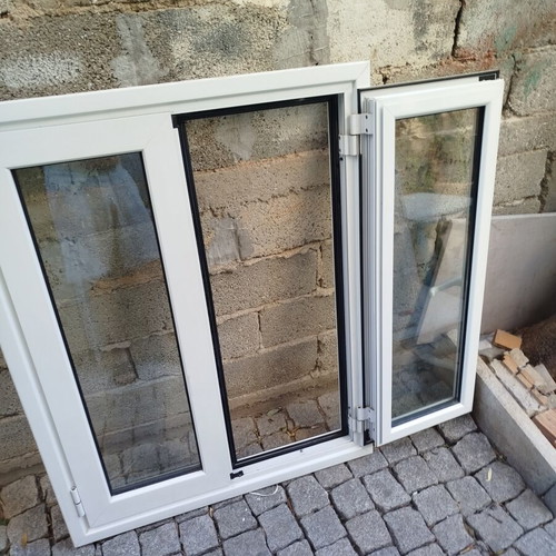 Aluminum frames used, three balcony doors and windows set