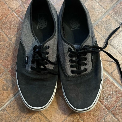 Vans men's shoes used, gray, size 44.5