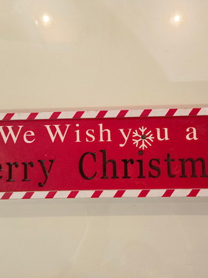 Christmas wooden decoration used, 40cm long