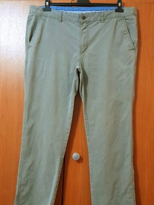 N.Y. TAILORS ανδρικό chino παντελόνι σε χακί, μέγεθος 48