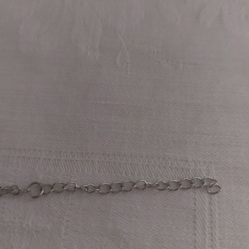Bracelet from stainless steel like new, silver color, length 17+5 cm