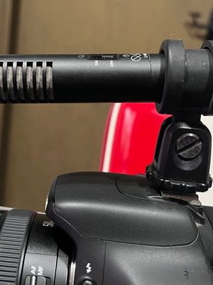 Panasonic AG-MC 16P camera microphone used, minor wear