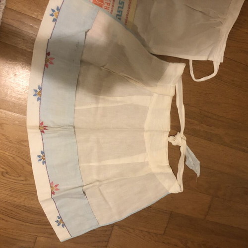Vintage traditional aprons from Crete, like new, set of 2