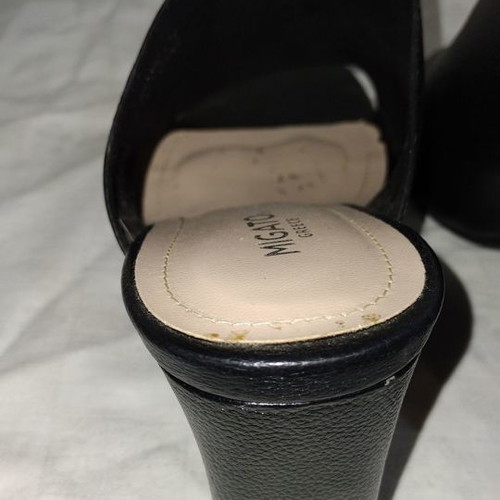 Migato mules used, size 40, black with square heel