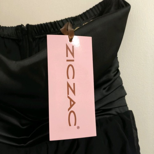 Black mini dress Zic Zac new strapless with lace and bow