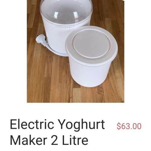 Rikon 2 lt Yogurt Maker like new
