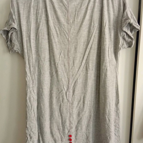 Prenatal maternity shirt with viscose used, size M, gray and red