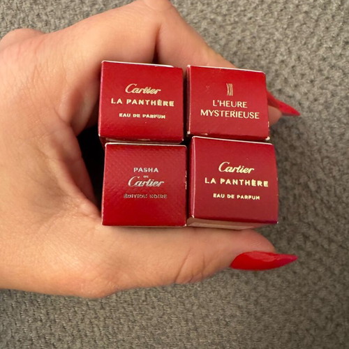 Cartier tester 2 ml new, 2 La Panthere, 1 L’Heure Mysterieuse, 1 Pasha Edition noire