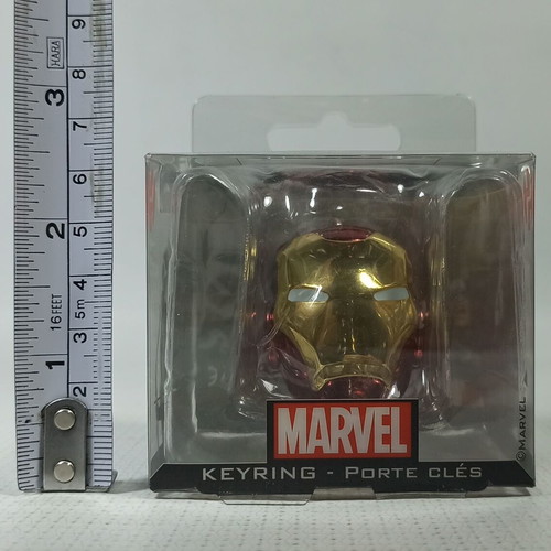 Semic Marvel Iron Man Helmet metal keychain new, 5 cm