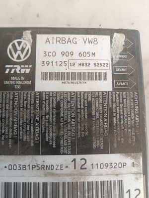 Εγκέφαλος αερόσακων για VW Passat '05-'11 σαν καινούργιο, κωδικός 3C0909605M