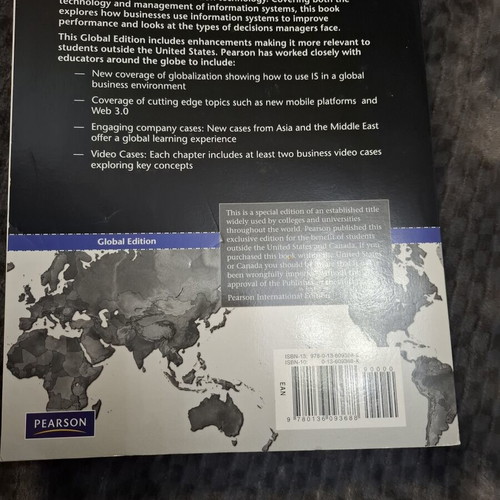 Management Information Systems 11th edition Pearson like new