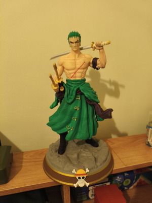 Roronoa Zoro One Piece 3D printing 32 cm figure hand painted