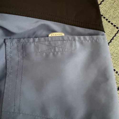Chiemsee men's long swim shorts new, size M, gray and blue