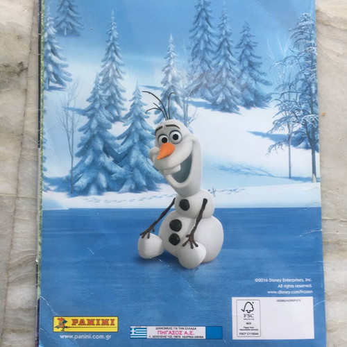 Panini Frozen 2 Sticker Album Greek 2014 used with 13 missing stickers