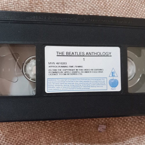 The Beatles Anthology 1 & 3 VHS tapes used, documentary