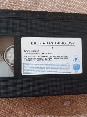 The Beatles Anthology 1 & 3 VHS tapes used, documentary