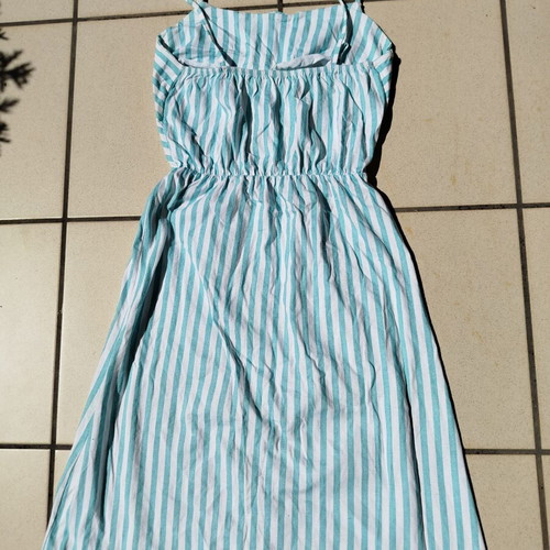 Cotton striped dress size S like new, summer must have