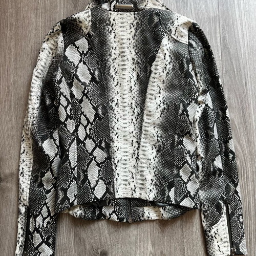 Affliction women's jacket with snake print, size S, new