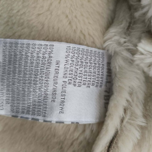 Naf Naf beige suede women's coat like new, size small