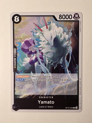 Yamato One Piece Card Game OP16-096 Rare like new
