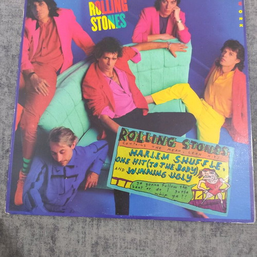Rolling Stones Dirty Work vinyl used, rock