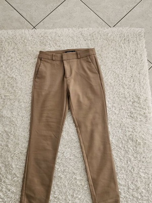 Stradivarius women's beige pants used, chino low-rise