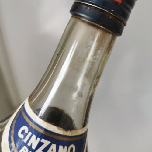 Cinzano collectible drink bottle from the 60s like new, opened