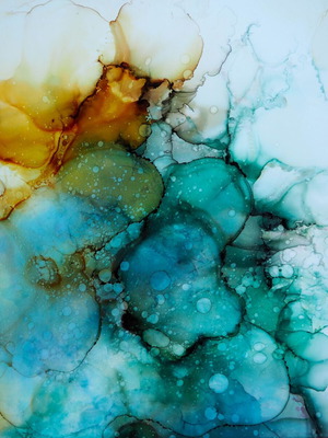 Abstract painting Soap Dream new, handmade