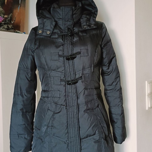 Esprit long down jacket XS like new, black