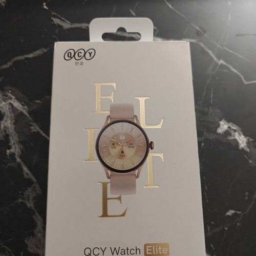 QCY Watch Elite used, gold color
