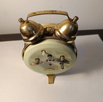 Five Rams table clock used, analog