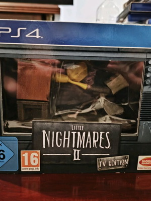 Little Nightmares 2 TV Edition PlayStation 4 употребяван със steel book и статуетка