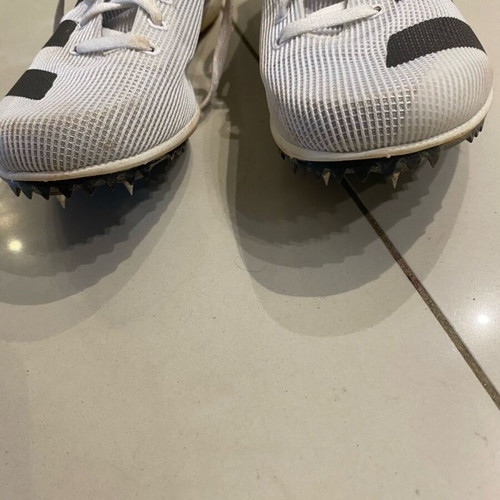 Adidas Track Shoes with Spikes like new, size 38.5, black and white